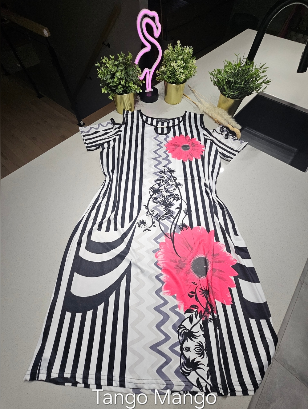 TANGO MANGO Étonnante Robe Rayée